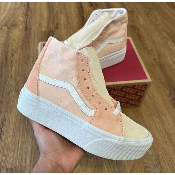VANS sk8-hi top tapered suede platform lace up shoes sneakers women’s 8 new - Picture 2 of 7